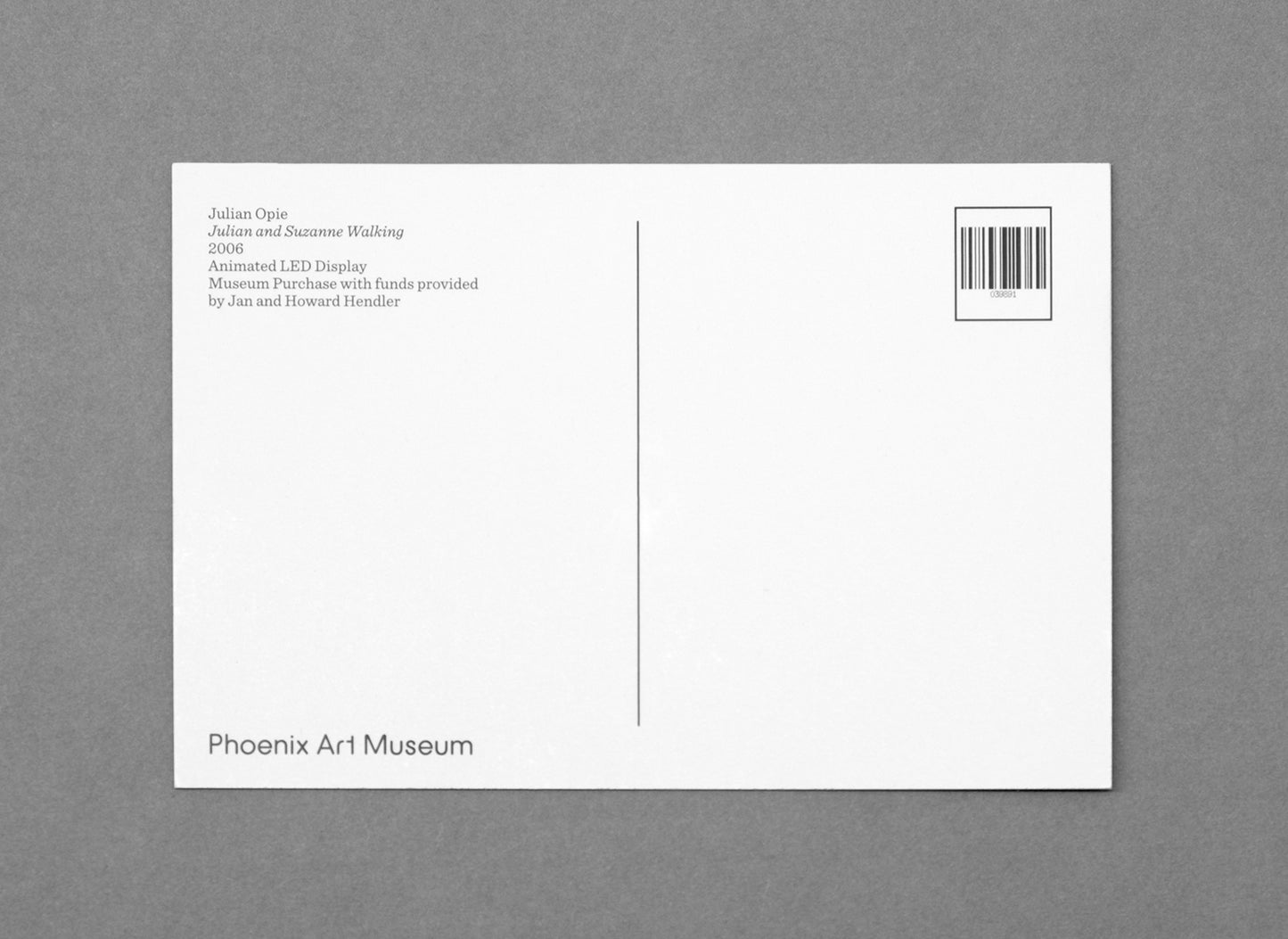 Julian Opie - Julian & Suzanne Lenticular Card