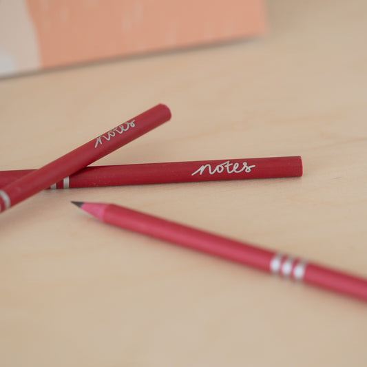 Recycled Pencils - Coral/Geranium