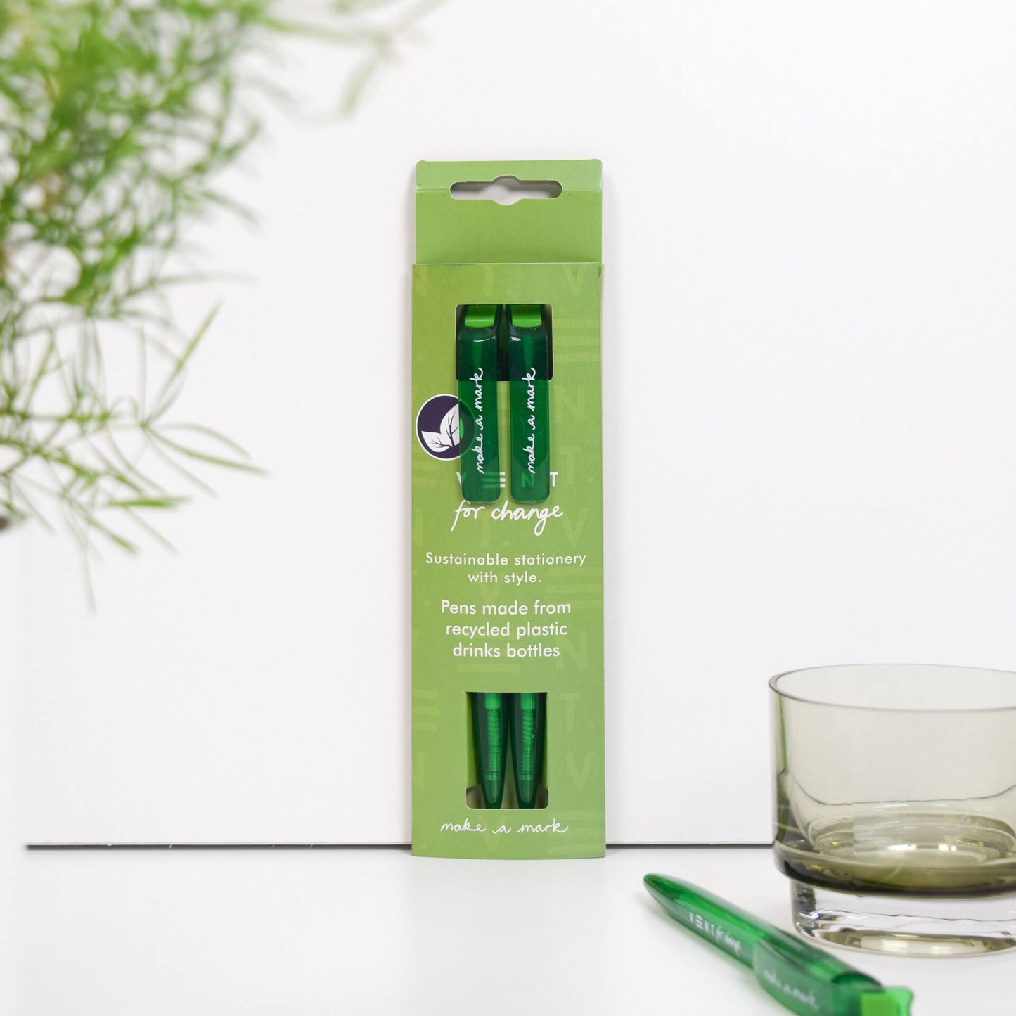 Make A Mark Recycled Pens - Bright Green
