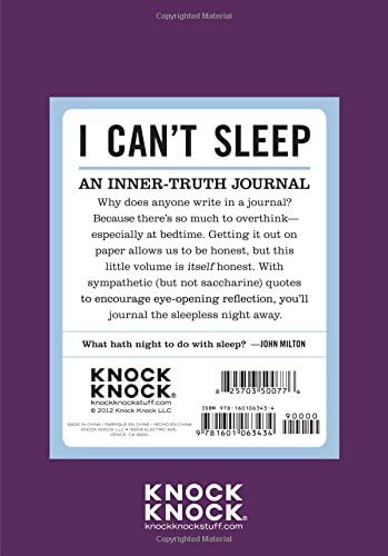 I Can't Sleep Mini Journal