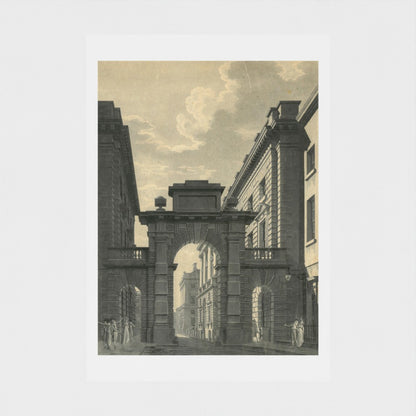 Somerset House East Wing Gate Archival Etching Print