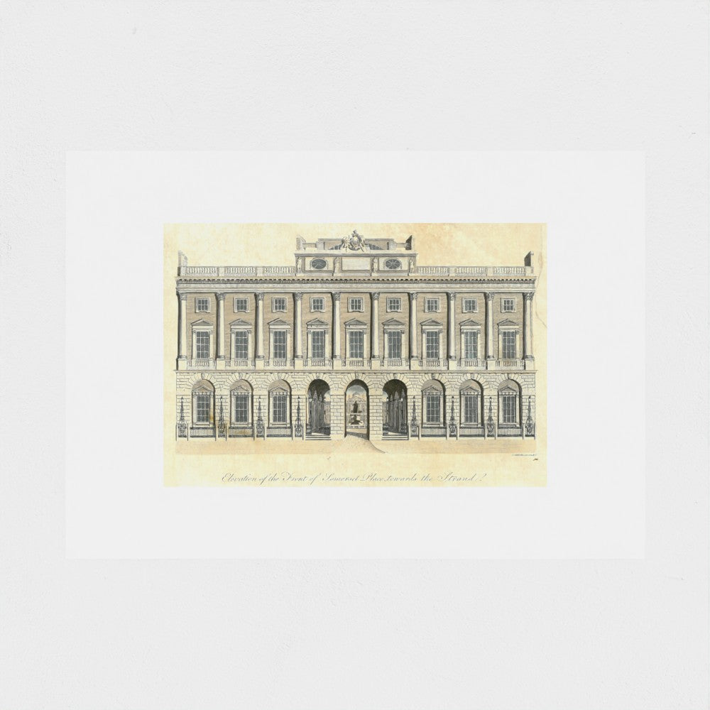 Somerset House from the Strand c. 1850. Print
