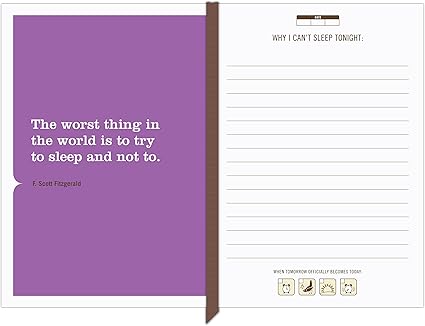 I Can't Sleep Mini Journal