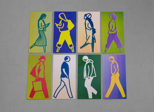 Julian Opie - Crossing Lenticular Card Set