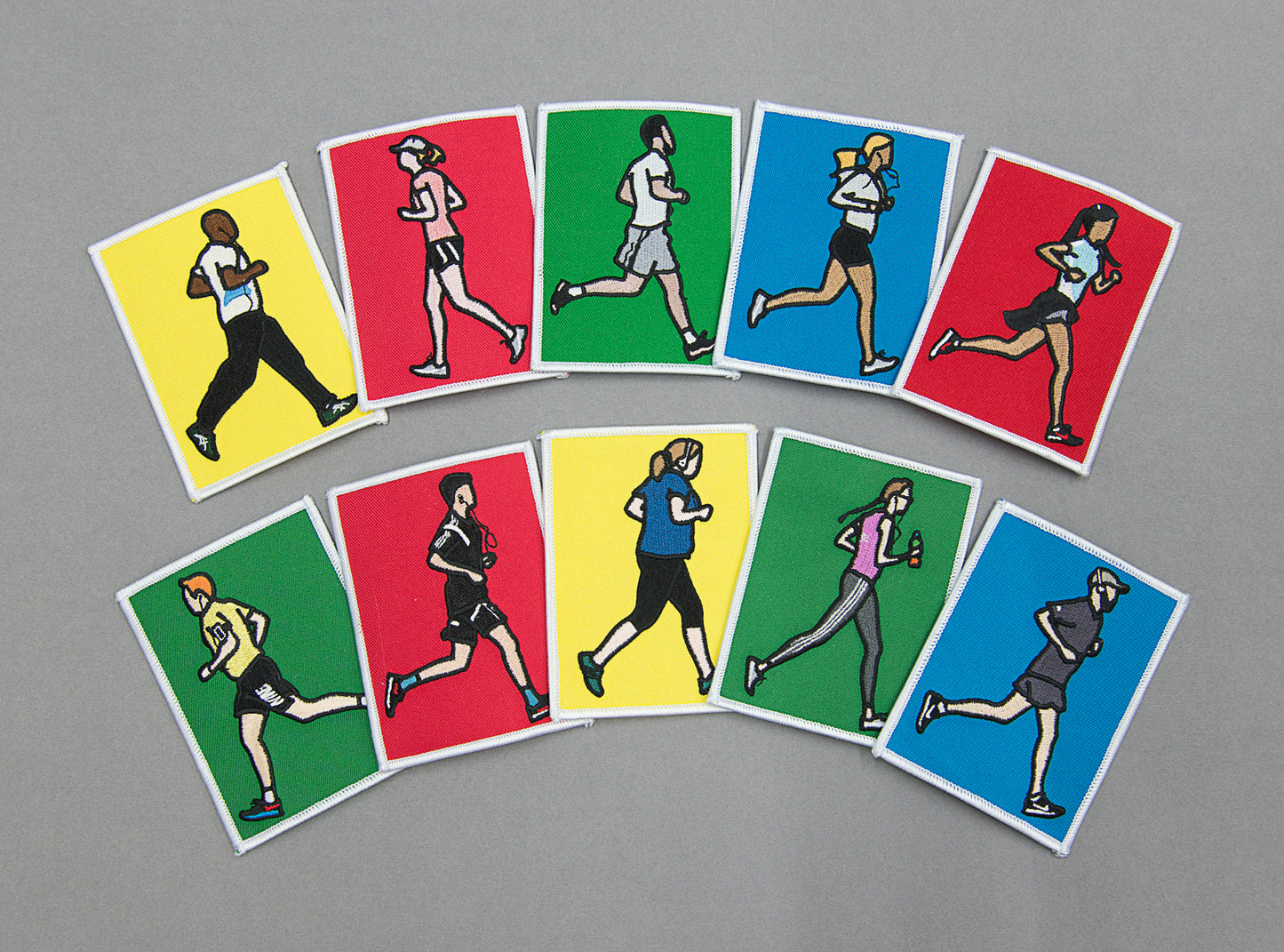 Julian Opie - Joggers Embroidered Badge Set