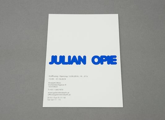 Julian Opie - Krobath Lenticular Card