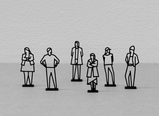 Julian Opie - Miniature Standing Figure Statuettes