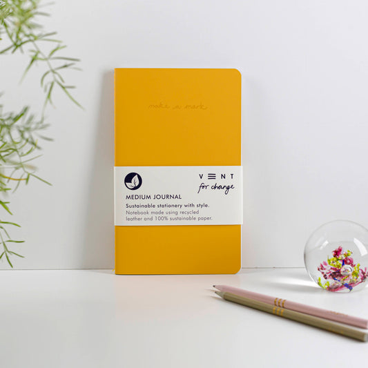 Make A Mark Medium Journal - Mustard Yellow
