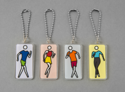 Julian Opie - Dance Keyring