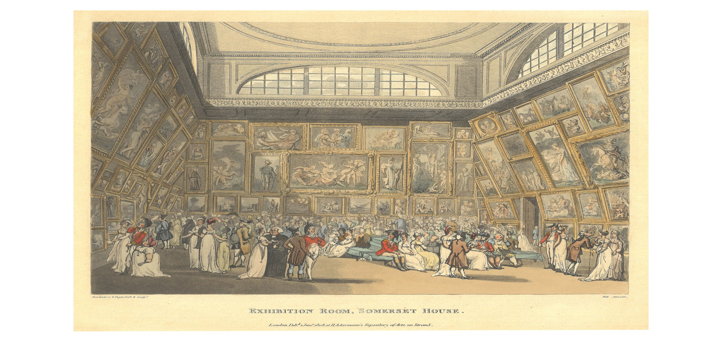 Exhibition Room at Somerset House c.1808