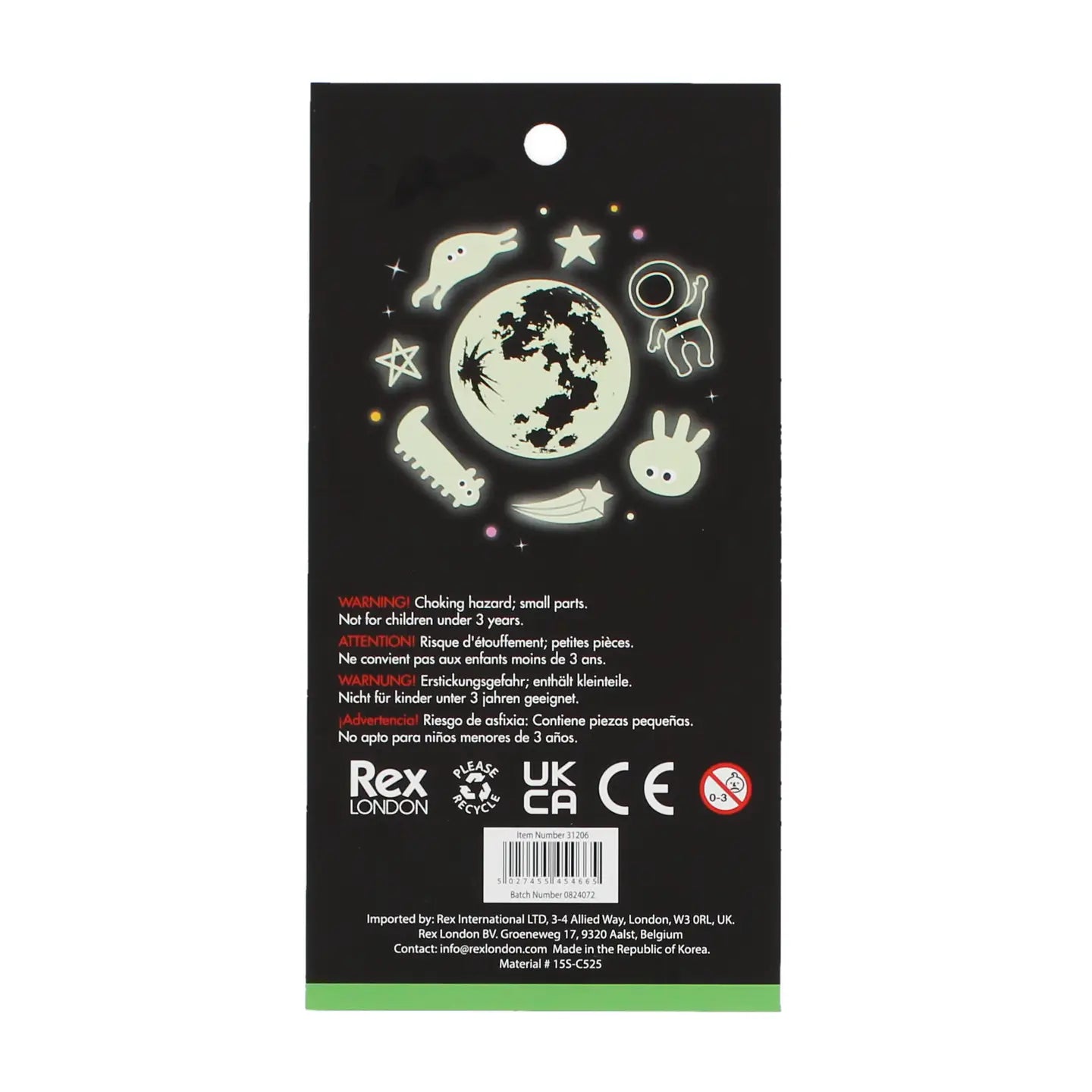 3D Stickers - Space (Glow in the Dark)