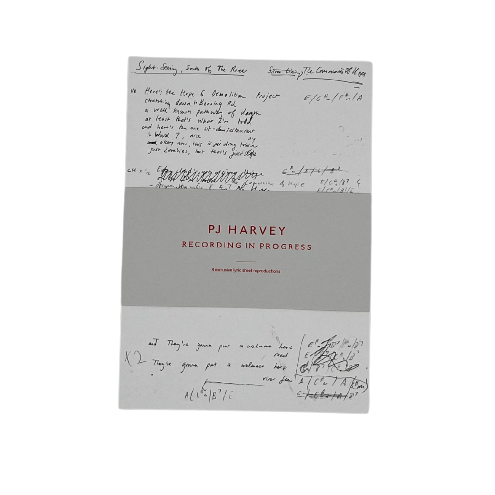 PJ Harvey Lyric Sheets