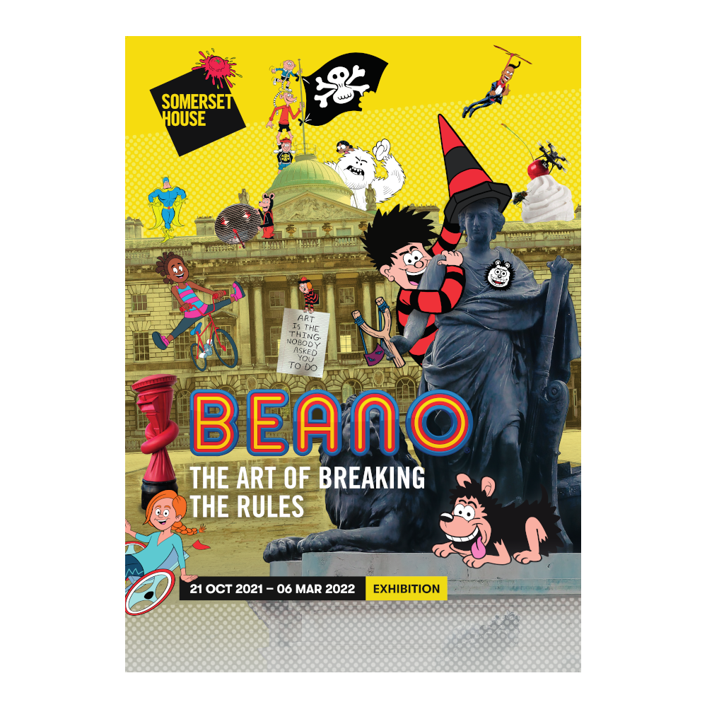 beanos, beano characters, dennis the menace, minnie minx, somerset house shop