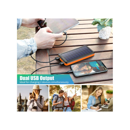 Solar Power Bank 8,000mAh - Self charging